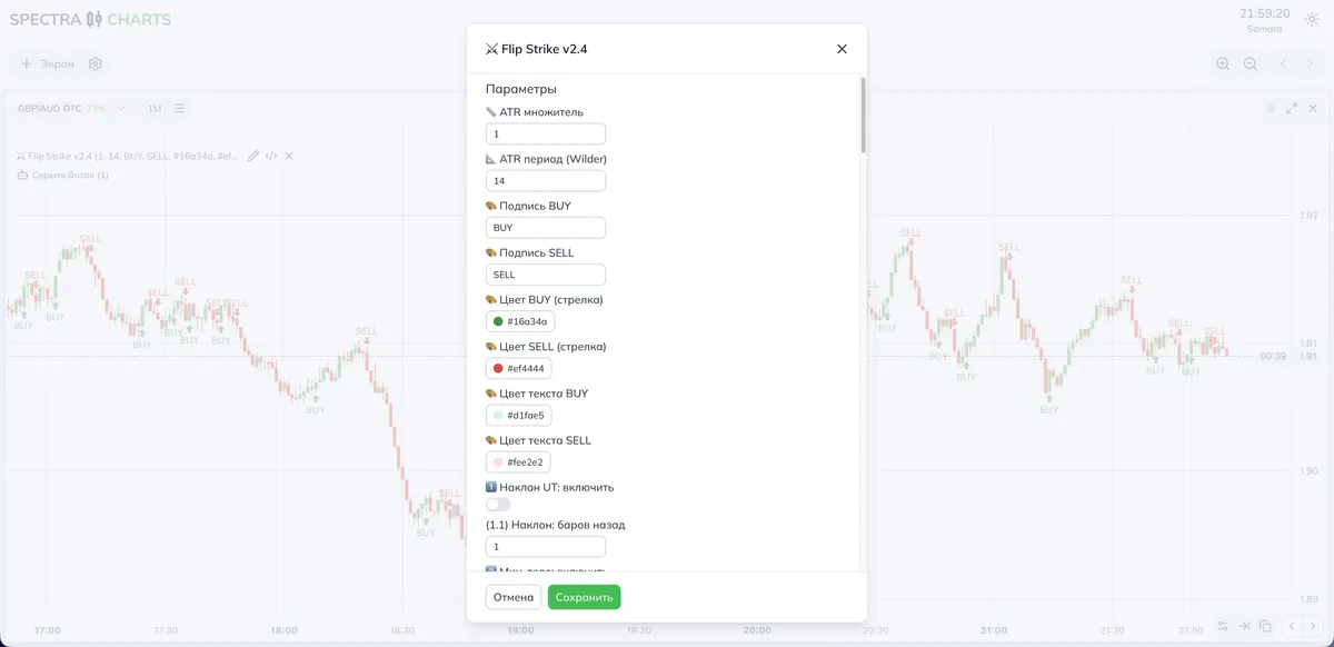 Параметры бота