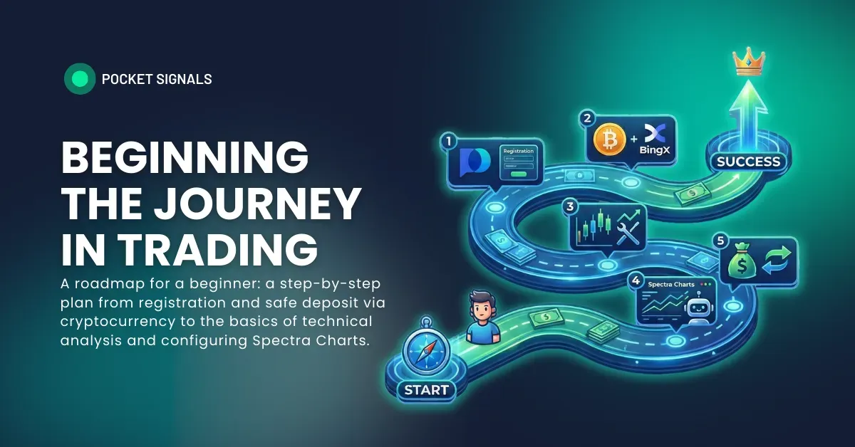 example of a candlestick chart with a highlighted pattern